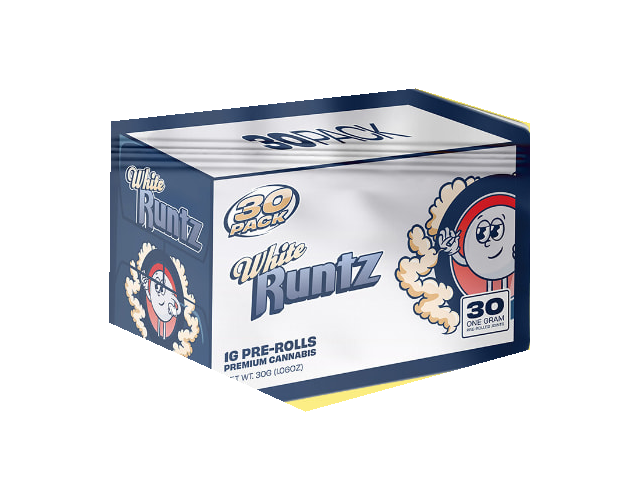 White Runtz 30PACK pre-roll carton
